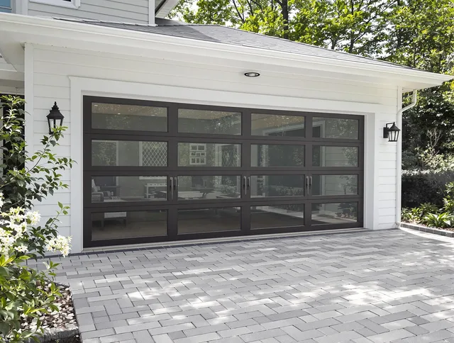Trumbull Center Garage Door Repair design specialist presenting custom garage door options to Trumbull Center homeowner