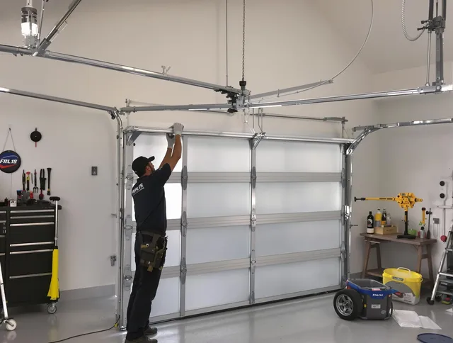 Trumbull Center Garage Door Repair certified team performing precision garage door installation in Trumbull Center