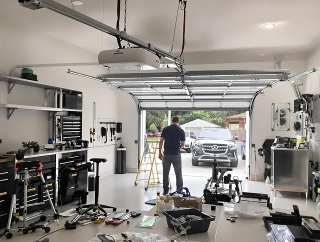 Garage door opener installation by Trumbull Center Garage Door Repair in Trumbull Center